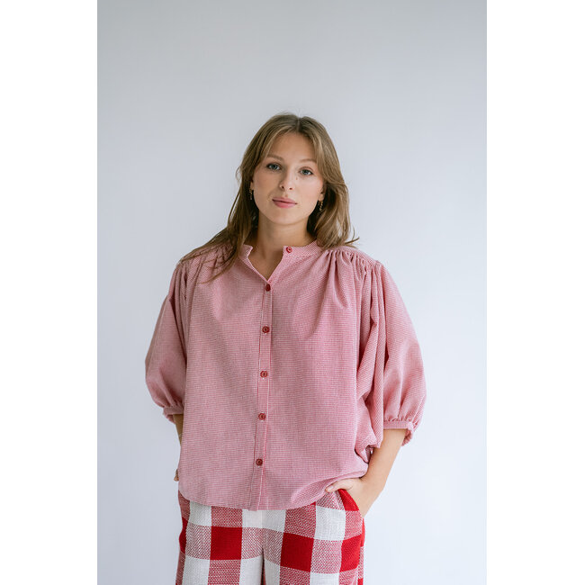 MAGDALENA BLOUSE Vichy Red