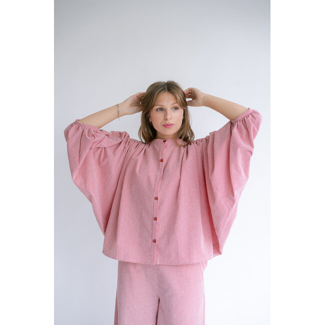 MAGDALENA BLOUSE Vichy Red
