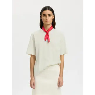 Selected Femme VIGGA HOTEL AMOUR TEE Egret