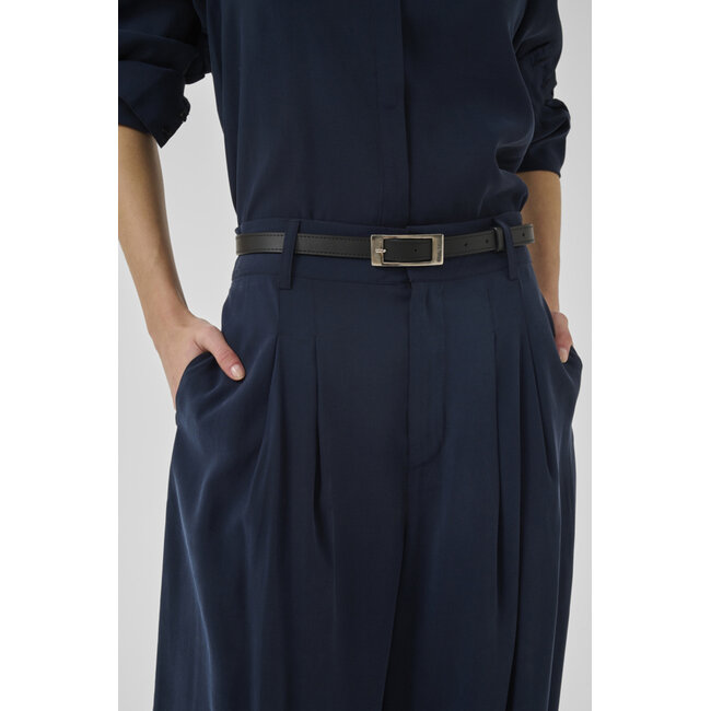 MINDY HIGH WIDE PANTS Dark Sapphire