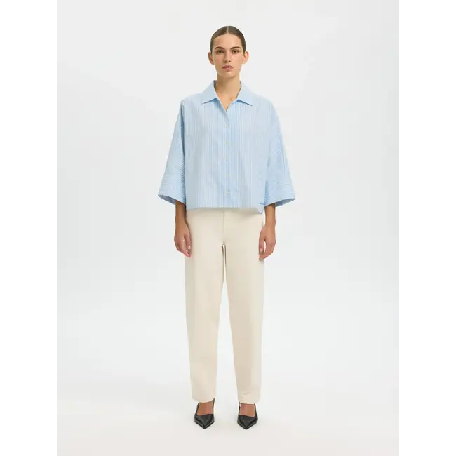 ESTER OVERSIZED SHIRT Malibu Blue