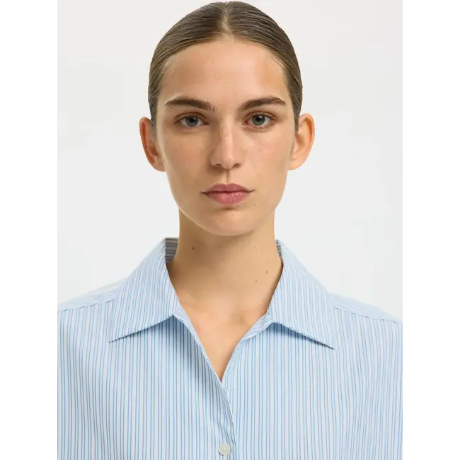 ESTER OVERSIZED SHIRT Malibu Blue