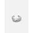 Les Soeurs JUNE HAMMERED EAR CUFF SINGLE Silver