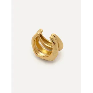 Les Soeurs JUNE HAMMERED EAR CUFF DOUBLE Gold