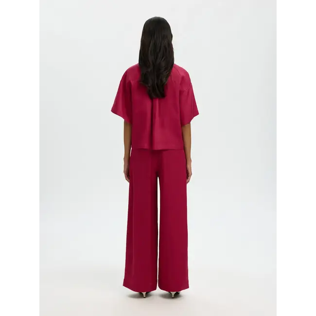 LYRA LINEN TOP Anemone