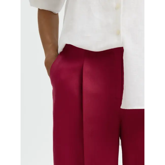 LYRA LINEN PANTS Anemone