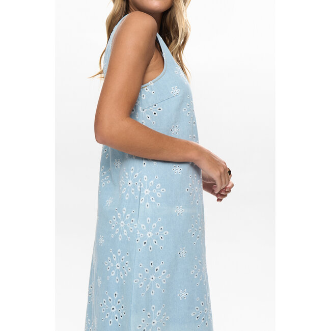 DELILAH DRESS Light Blue Denim