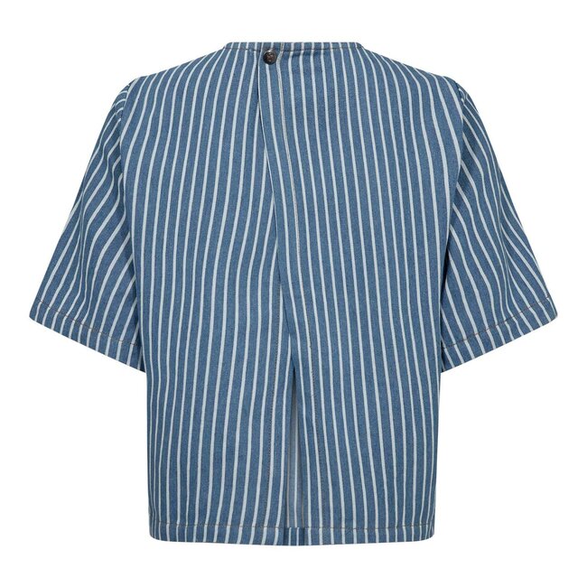 ALETTA DENIM BLOUSE Blue