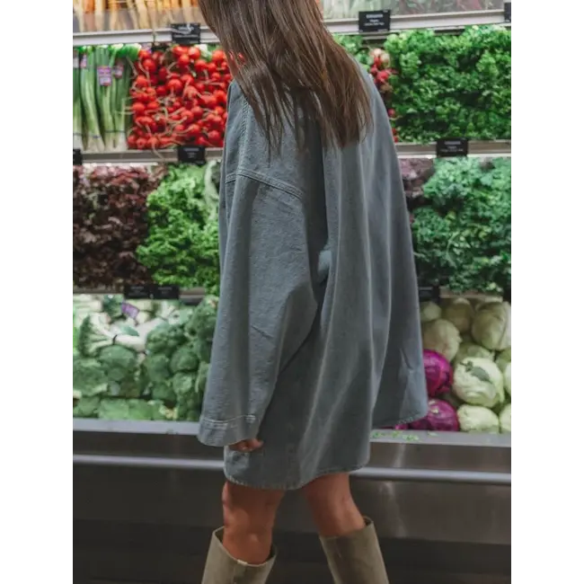 FRE DENIM DRESS Mid Blue