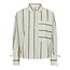 Co Couture IDIE STRIPE SHIRT Off White Green