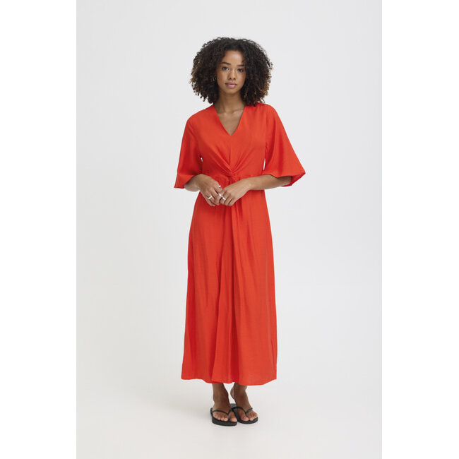 IMELDA DRESS Fiery Red