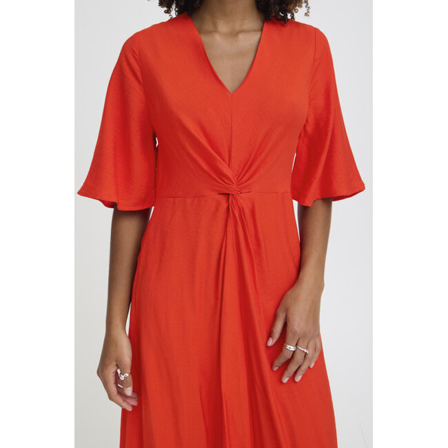 IMELDA DRESS Fiery Red