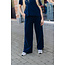 MINDY HIGH WIDE PANTS Dark Sapphire