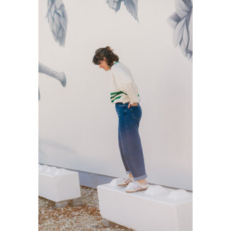 Selected Femme ANE-KORI LOOSE BARREL Medium Blue