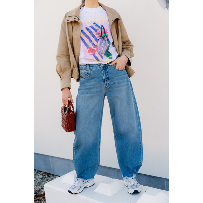 LUCY LOOSE BALLOON JEANS Medium Blue