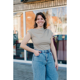 Selected Femme MOLLY TOP Weathered Teak