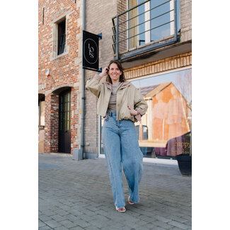 Les Soeurs JACKSON WIDE DENIM Mid Blue