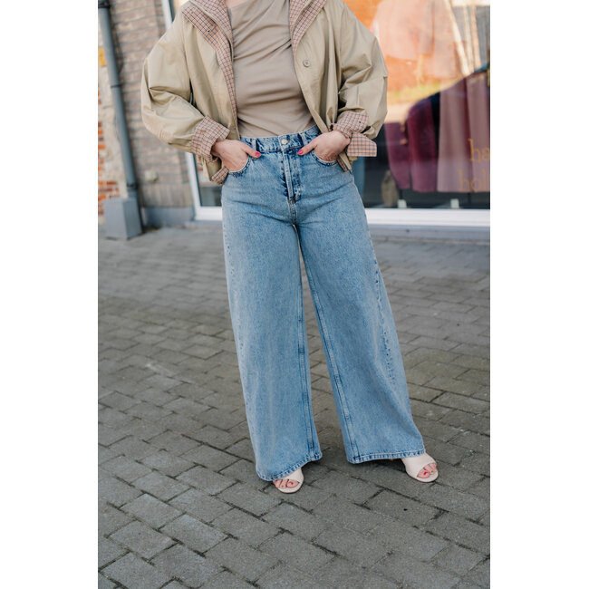 JACKSON WIDE DENIM Mid Blue