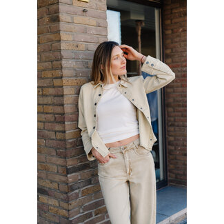 My Essential Wardrobe AZUL SHIRT Brown Rice