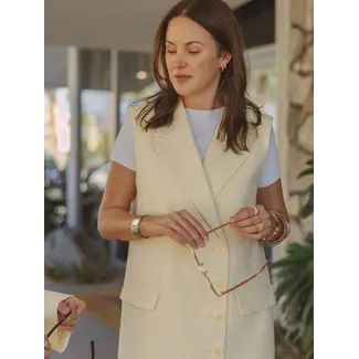 Les Soeurs HELENA BLAZER DRESS Butter