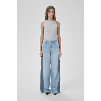 My Essential Wardrobe LISE HIGH WIDE JEANS Light Blue