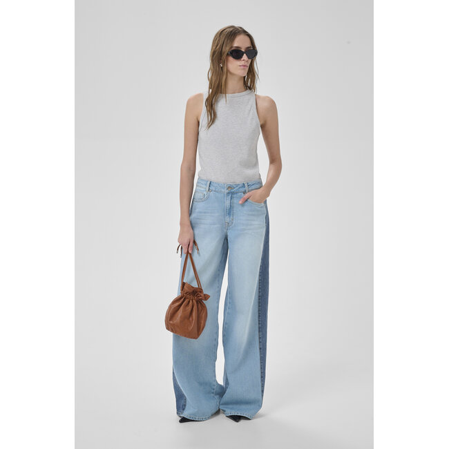 LISE HIGH WIDE JEANS Light Blue