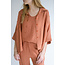 METTE BLOUSE Brilliant Rust