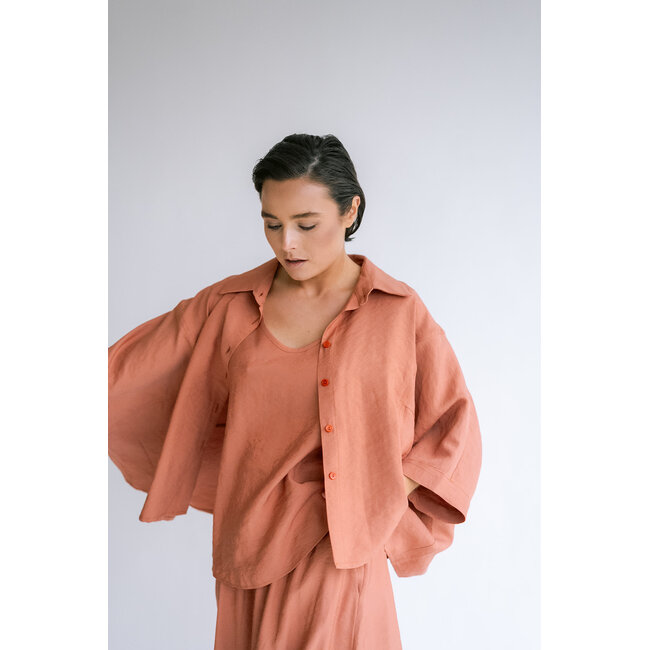 METTE BLOUSE Briljant Rust