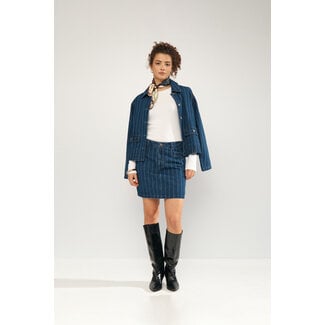 NÜMPH ATLANTA SKIRT Medium Blue Denim