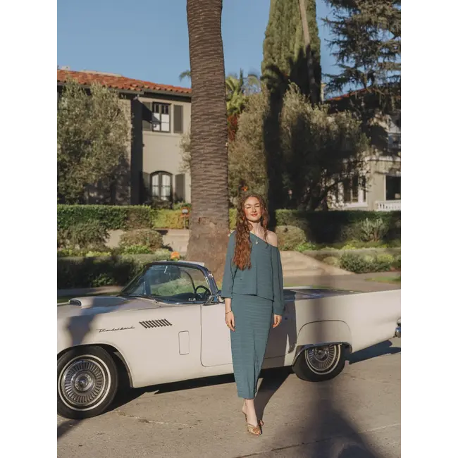 REAU MIDI SKIRT Hydro