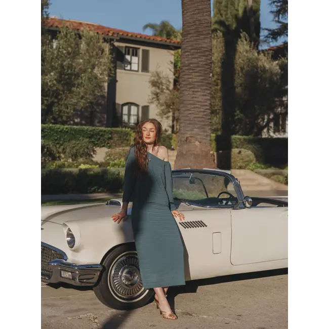 REAU MIDI SKIRT Hydro