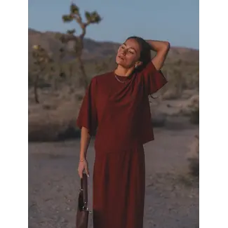 Les Soeurs DALLAS MESH SHIRT Bordeaux