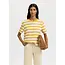 ESSENTIAL STRIPED BOXY TEE Ochre