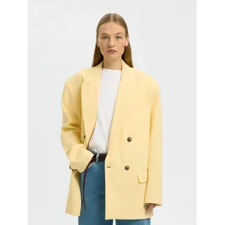 Selected Femme MARIE OVERSIZED BLAZER Italian Straw