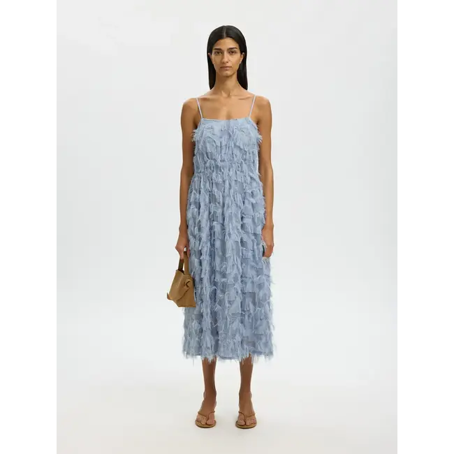 MYLENE MIDI STRAP DRESS Dusty Blue