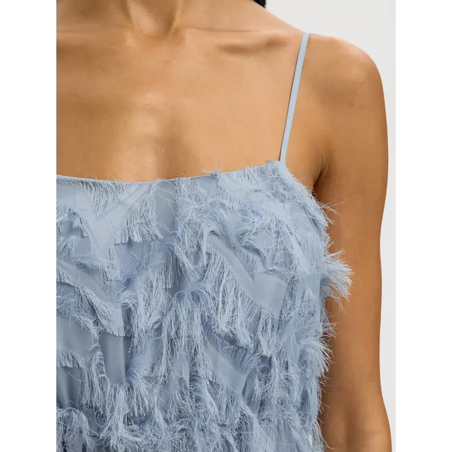 MYLENE MIDI STRAP DRESS Dusty Blue