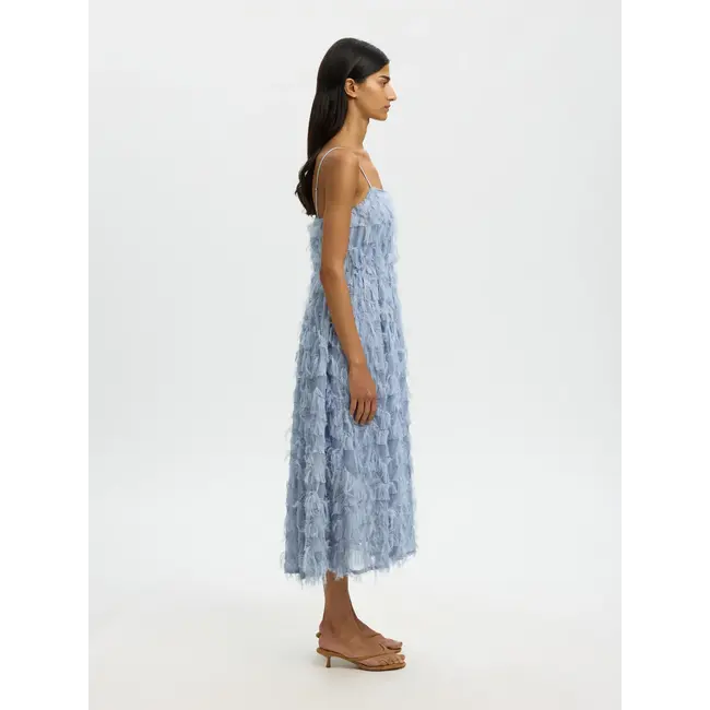 MYLENE MIDI STRAP DRESS Dusty Blue