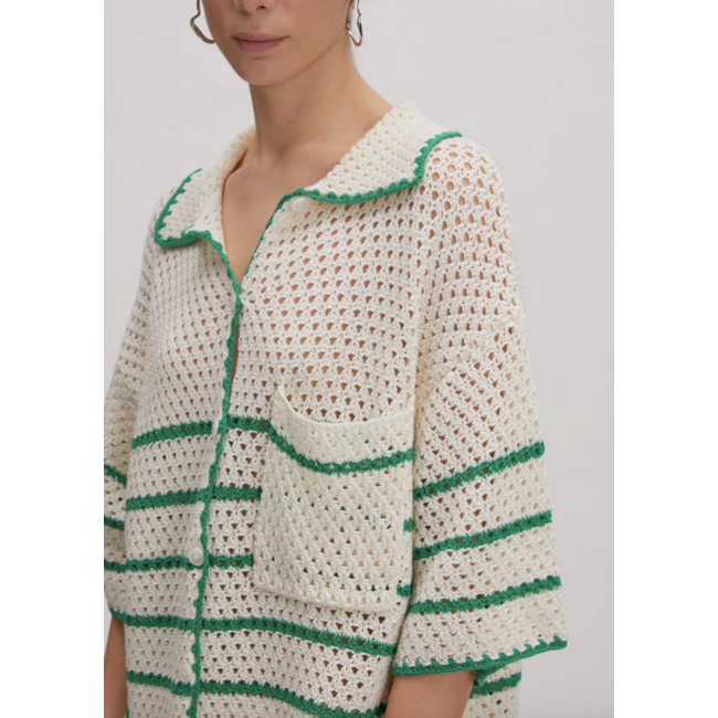 DEBBIE CROCHET POLO Jelly Bean