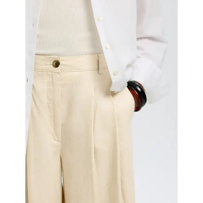 MAGNA LINEN PANTS Oatmeal