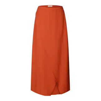 Selected Femme LISA WRAP SKIRT Potters Clay