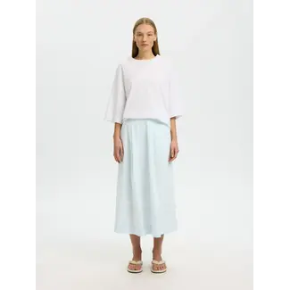 Selected Femme HANNAH MIDI SKIRT Cashmere Blue