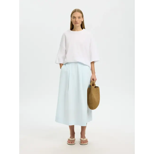 HANNAH MIDI SKIRT Cashmere Blue