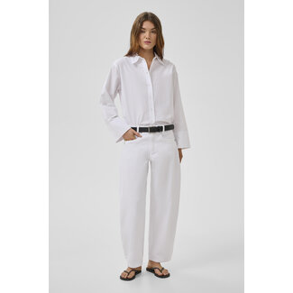 My Essential Wardrobe HOTTIE HIGH BARREL JEANS Bright White