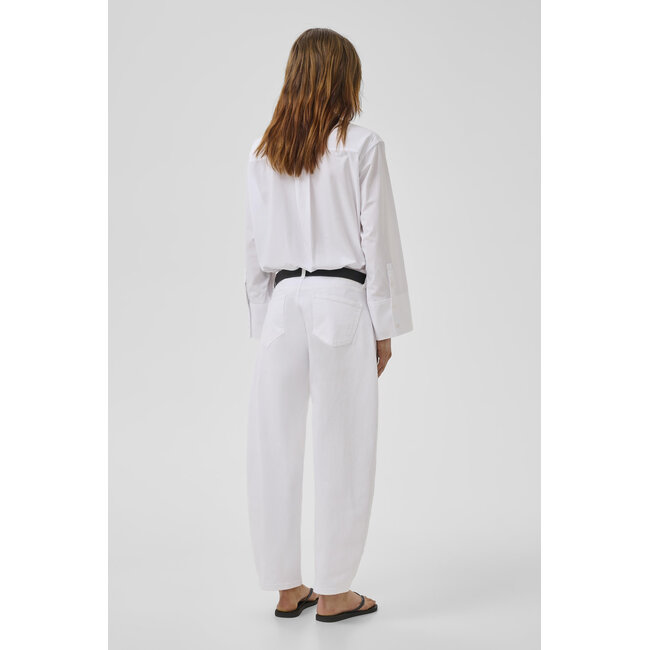 HOTTIE HIGH BARREL JEANS Bright White