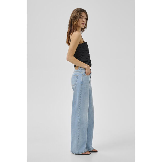 LOUIS HIGH WIDE JEANS Baby Blue