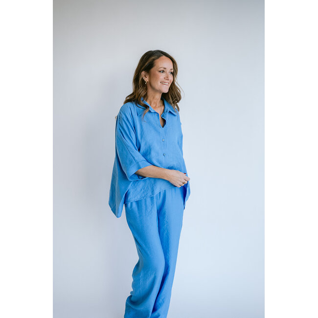 METTE BLOUSE Brilliant Azul