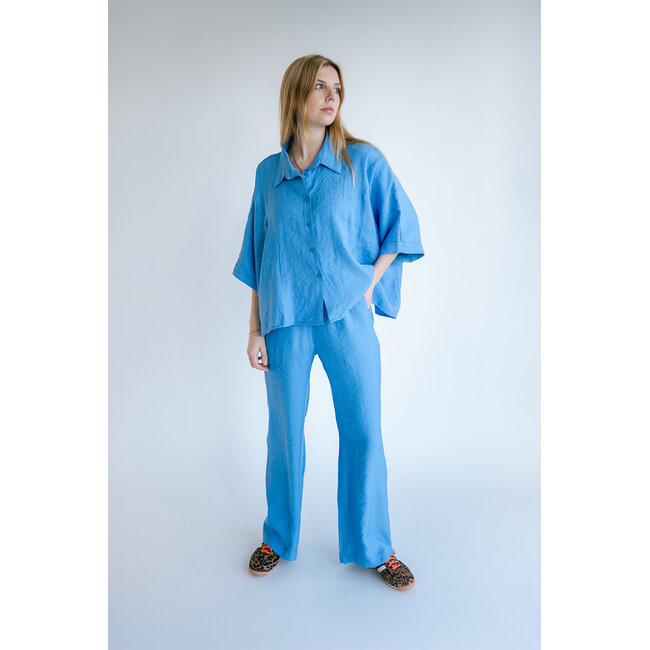 METTE BLOUSE Brilliant Azul