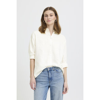 ICHI LINNO SHIRT Cloud Dancer