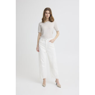 ICHI ZIGGY PANTS Blanc