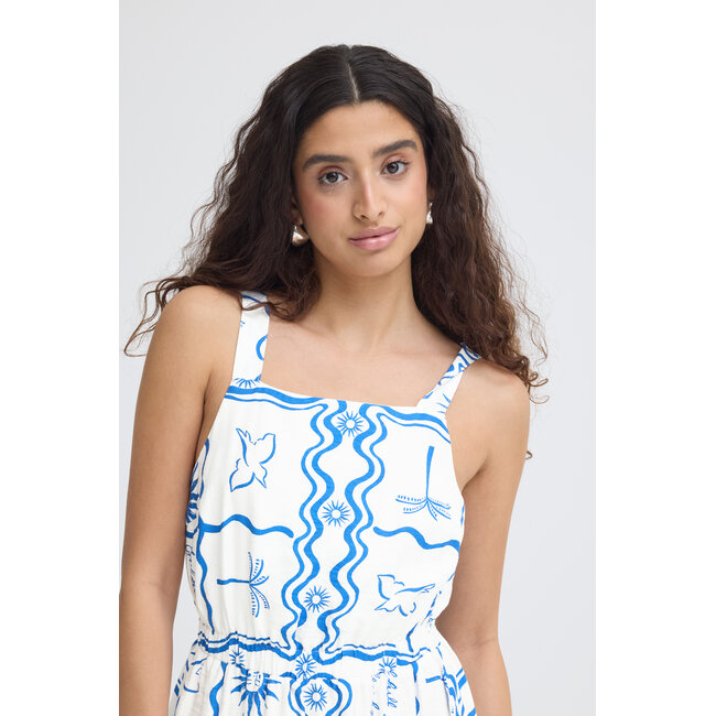FIRISKA DRESS Blue Tile